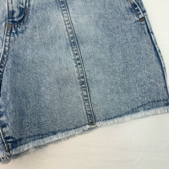 NEW Soundstyle Denim Jean Shorts Aline Mid Rise Raw Hem Cutoffs Size 4 / 26 - Picture 3 of 8